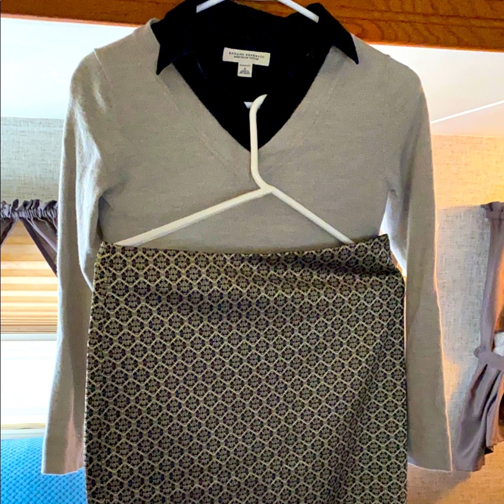 Ann Taylor Skirt 4r, BR shirt/sweater size 4/S